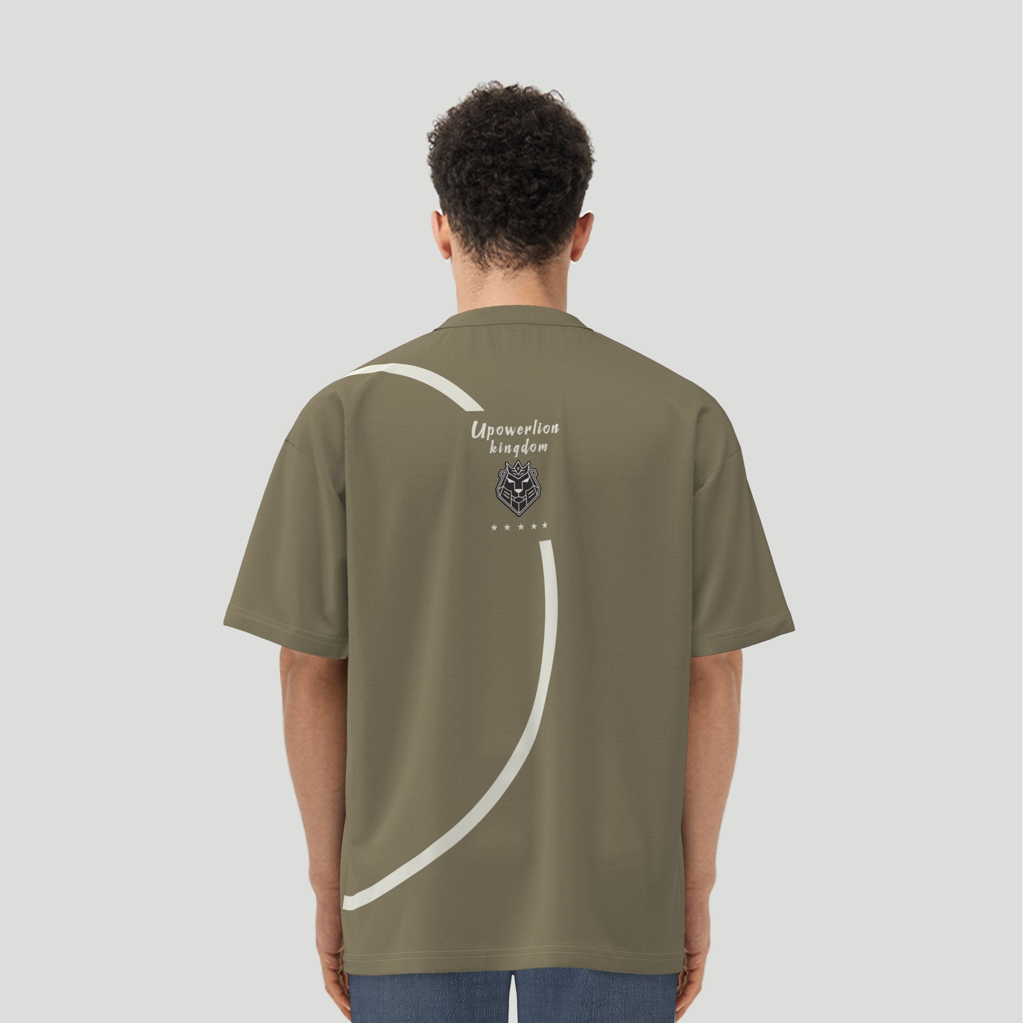 Men's Graphic Tee Dizzy Letter Pattern Essentials Oversized