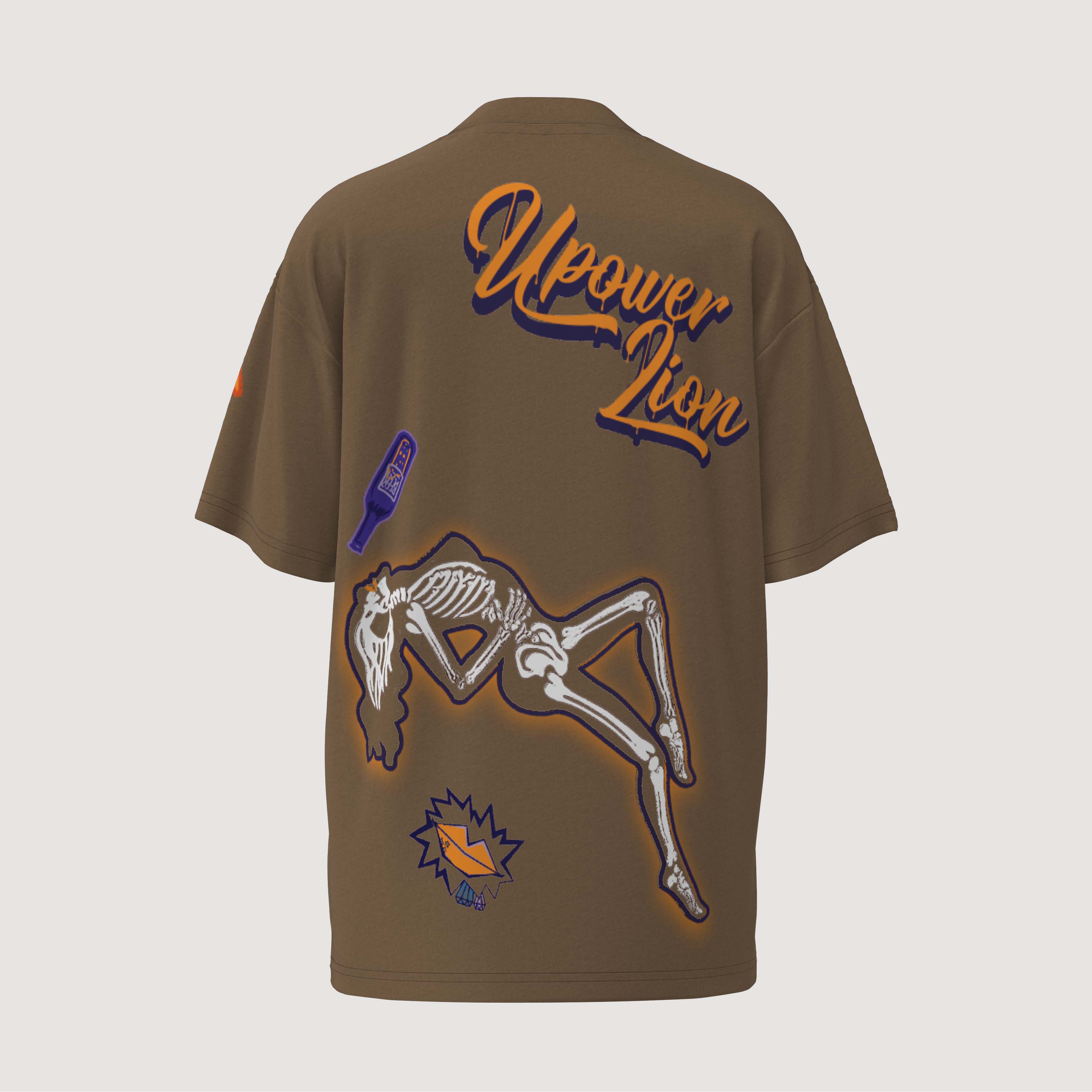 Men's Graffiti Pattern Tee Urban Streetwear Clothes